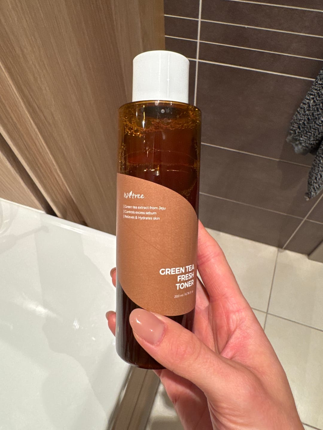 Customer photo review of Atsvaidzinošs zaļās tējas toneris bez spirta 80% IsNtree Green Tea Fresh Toner