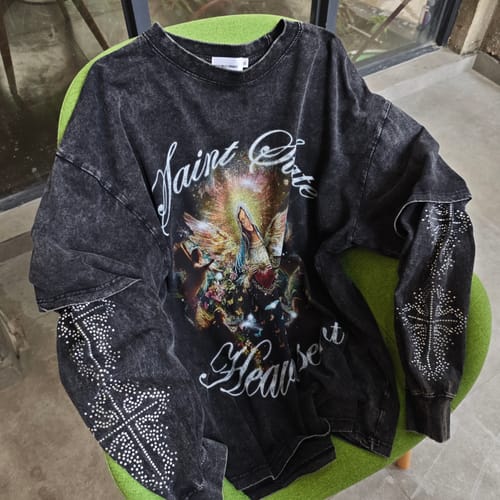 Customer photo review of Heavensent Angel Awakening Long Sleeve T-shirt-156B