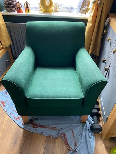 Customer photo review of Fabric Paint -- Green