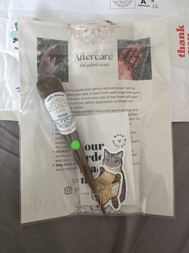 Customer photo review of Henna Cone (20g) Single