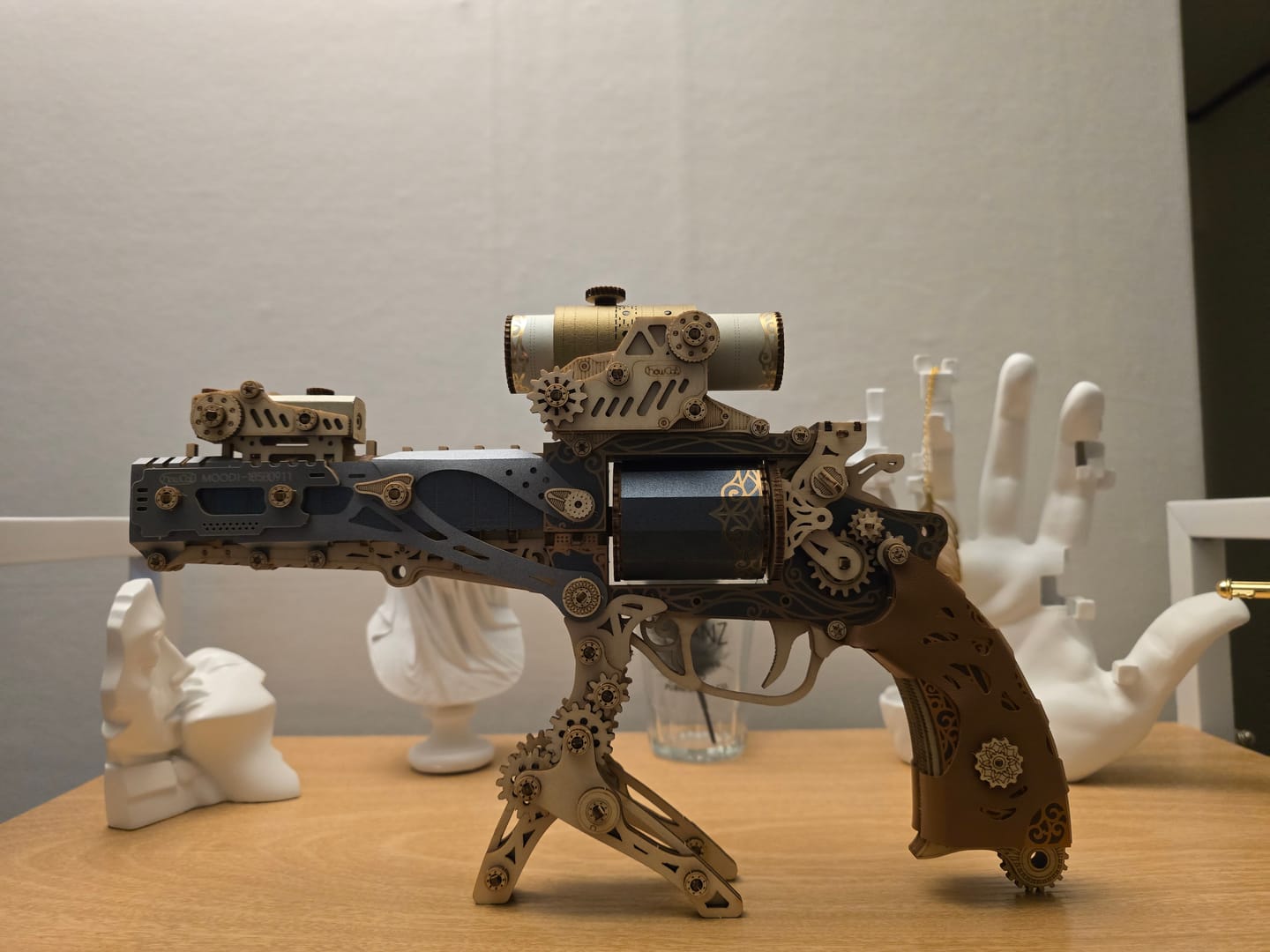 Customer photo review of Rokrgeek Revolver Gun 3D Wooden Puzzle