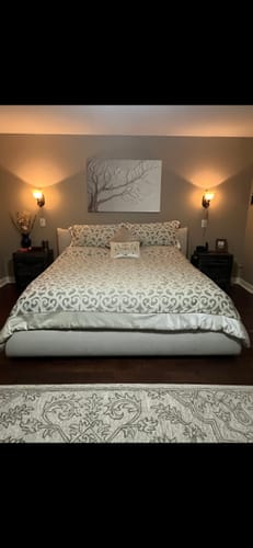 Customer photo review of Tree Timeless Canopy – Elegant Nature-Inspired Wall Art in Neutral Earth Tones