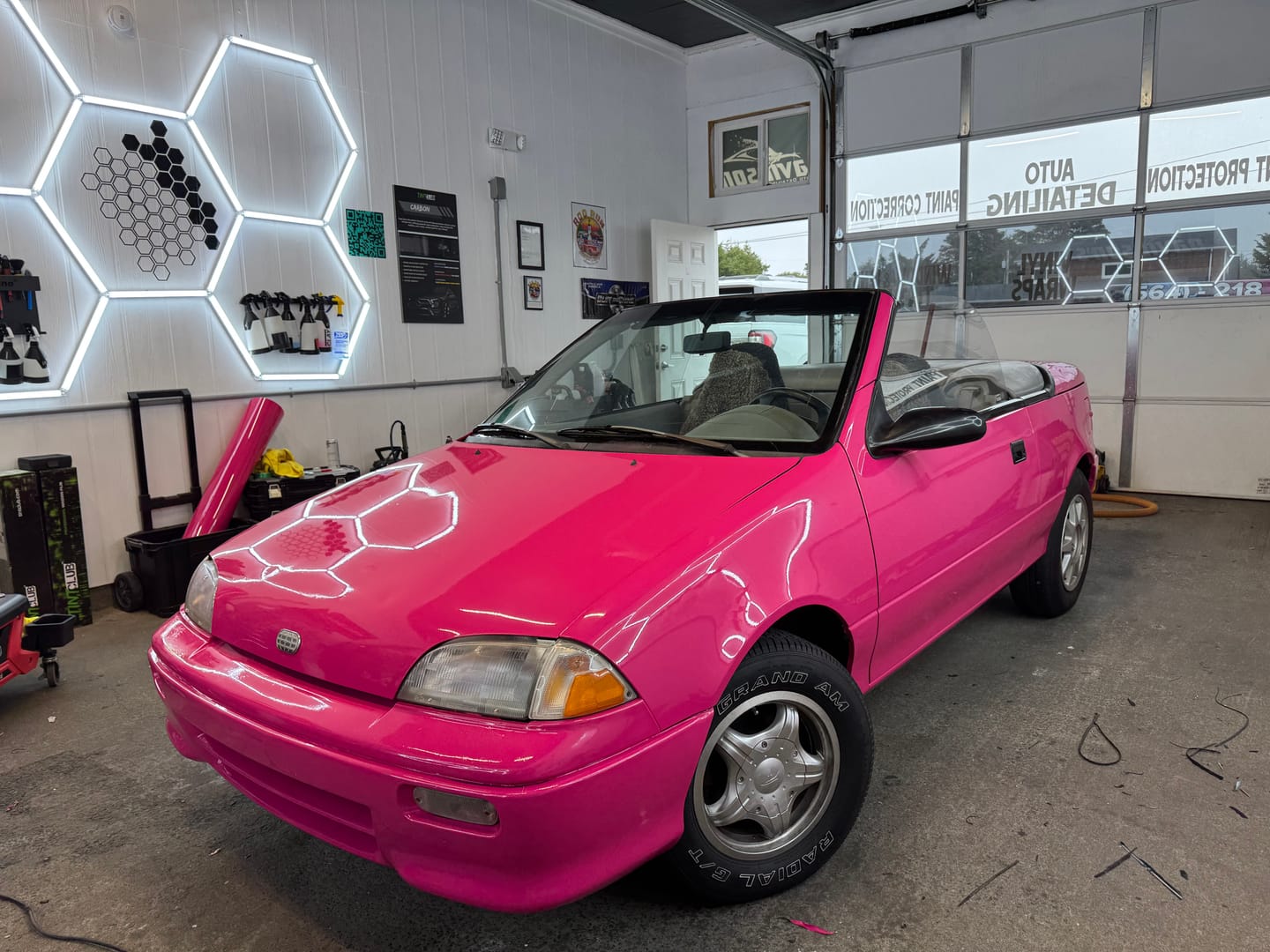 Customer photo review of High Glossy Purple Pizzazz Vinyl Wrap