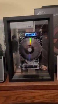 Customer photo review of M1 Music Frame CD Player With Bluetooth