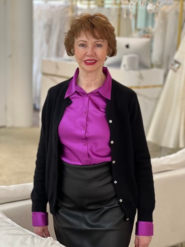 Customer photo review of Black Cashmere Crew Neck Cardigan Large