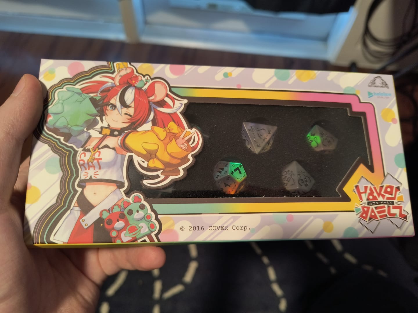 Customer photo review of PRE-ORDER | Baelz Dice Set | hololive x MMG Exclusive