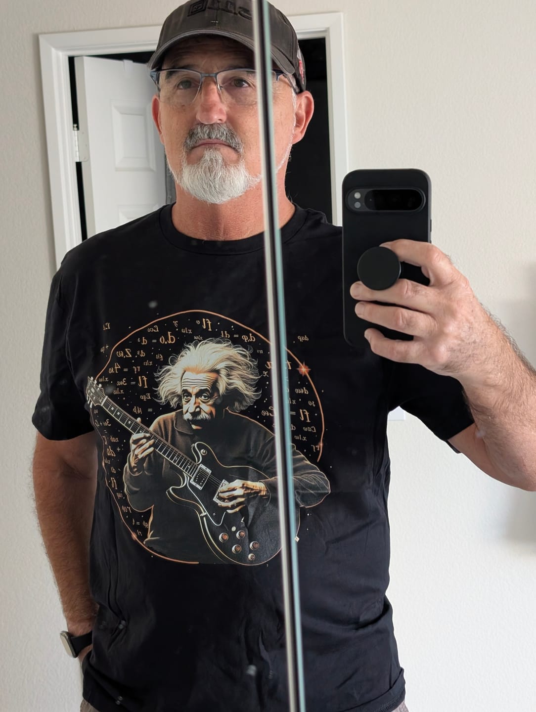 Customer photo review of Einstein T-Shirt