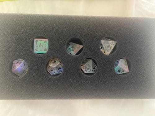 Customer photo review of PRE-ORDER | Baelz Dice Set | hololive x MMG Exclusive