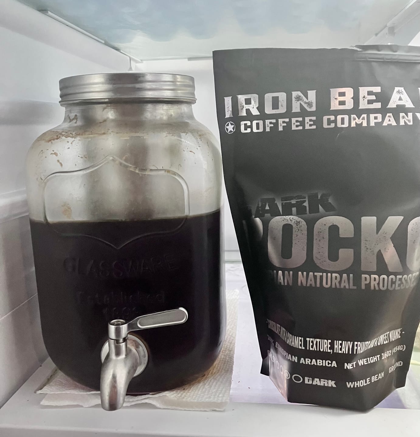 Customer photo review of DARK ROCKO - Ethiopian Natural Process - Darker Roast