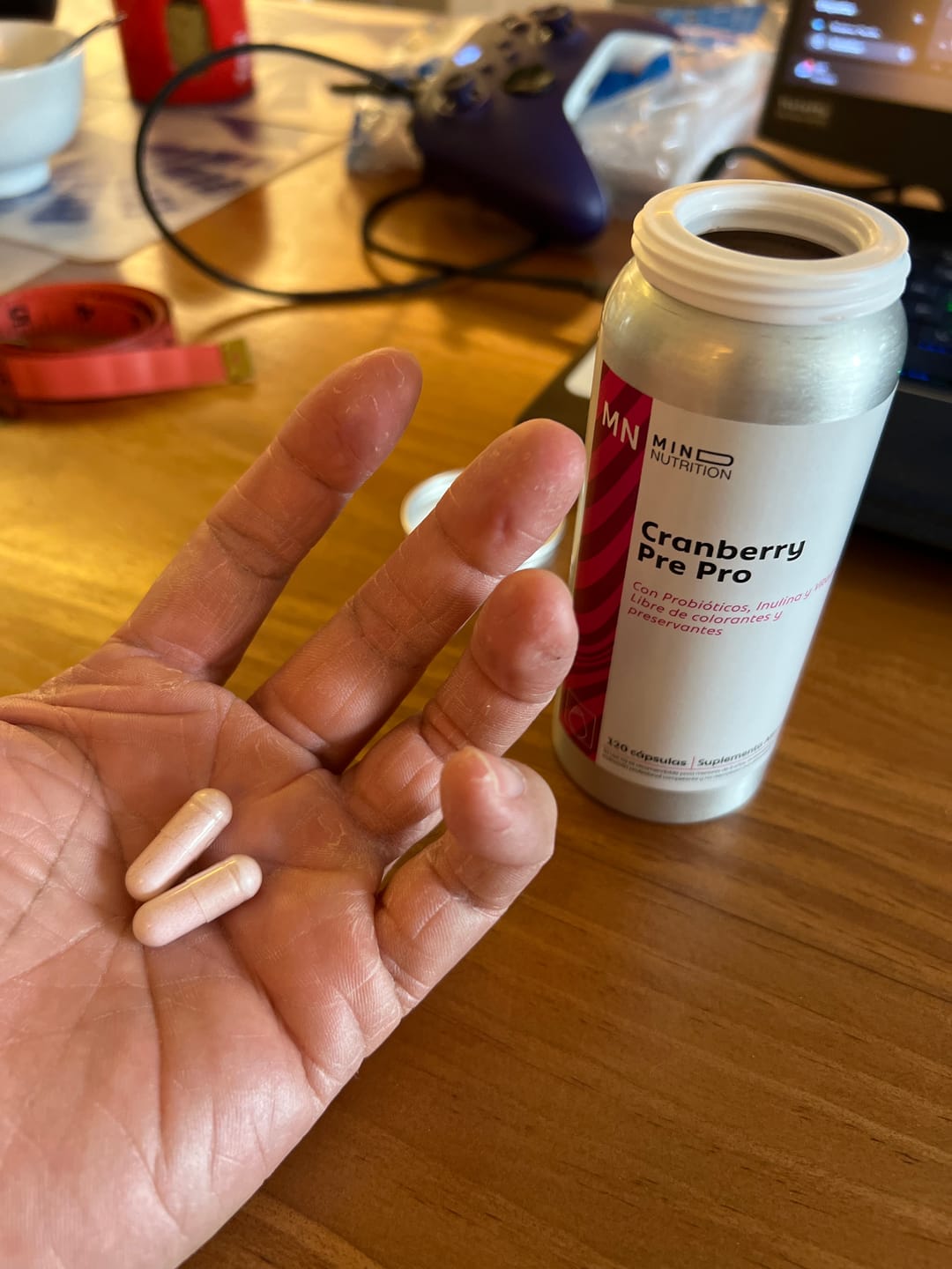 Customer photo review of Cranberry Prebioticos + Probioticos