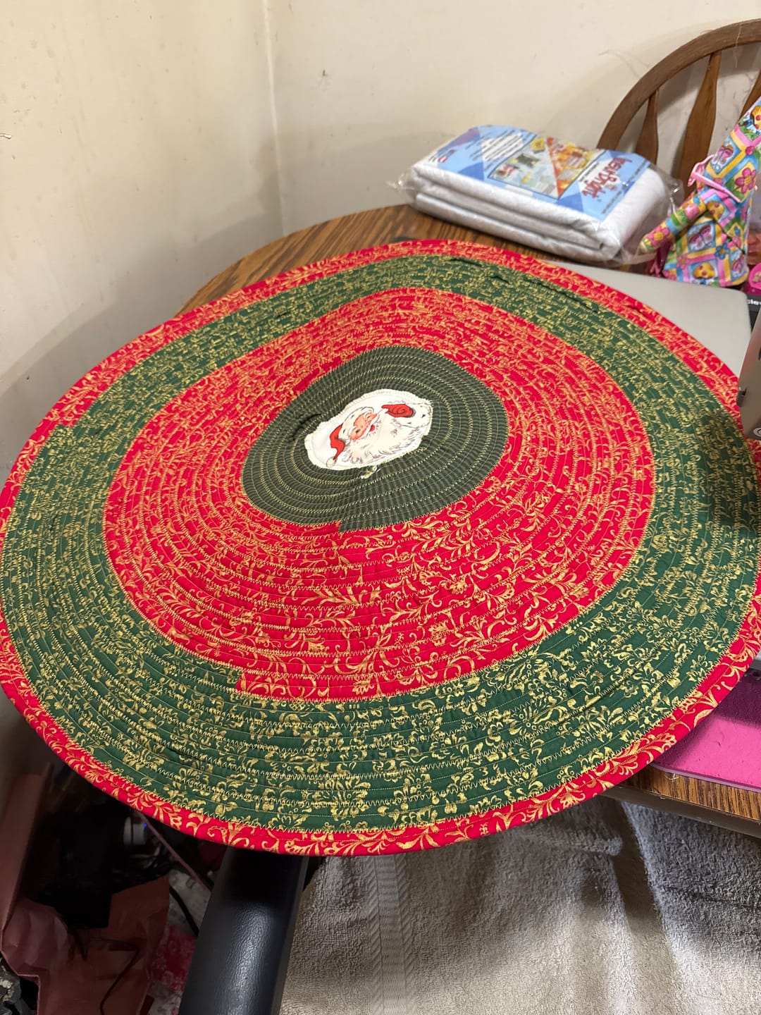 Customer photo review of Vintage Santa Claus #3 Fabric Panel