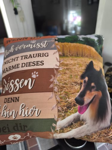 Customer photo review of Seelenwärmer - Individuelles Kissen