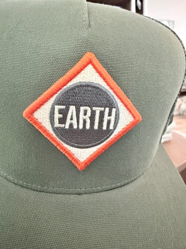 Customer photo review of Big Flat Bill Structured Mesh Hat