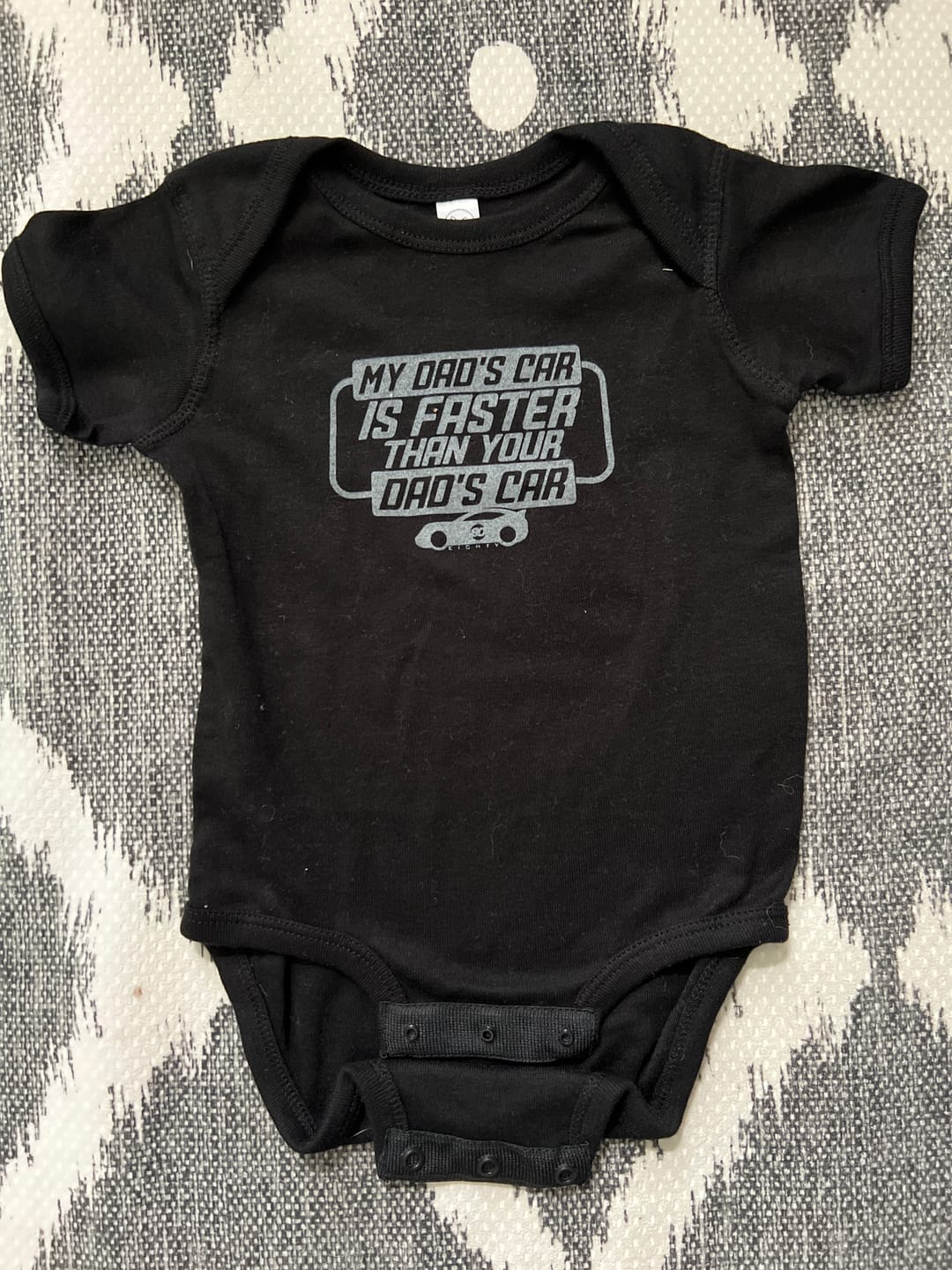 Customer photo review of 80Eighty® Baby Onesie Black