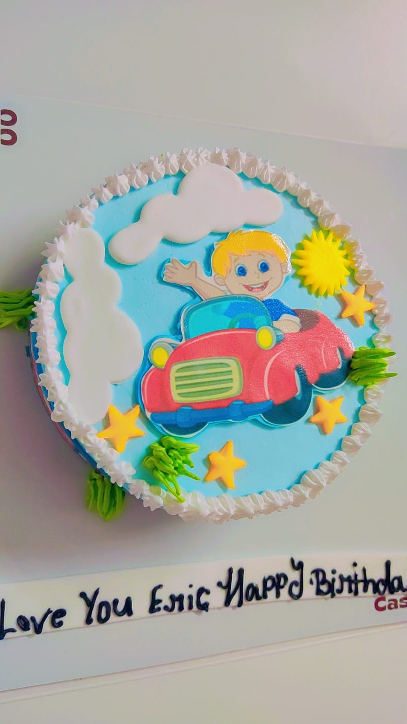Customer photo review of Cars Theme photo cake