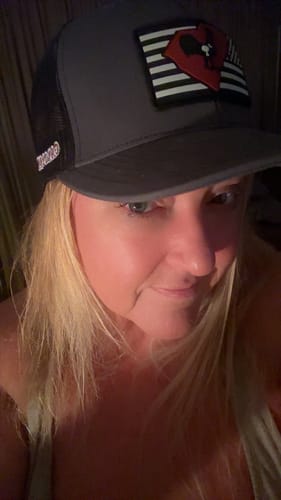 Customer photo review of Richardson 112 Hometown Rooster Charcoal Performance Trucker Hat