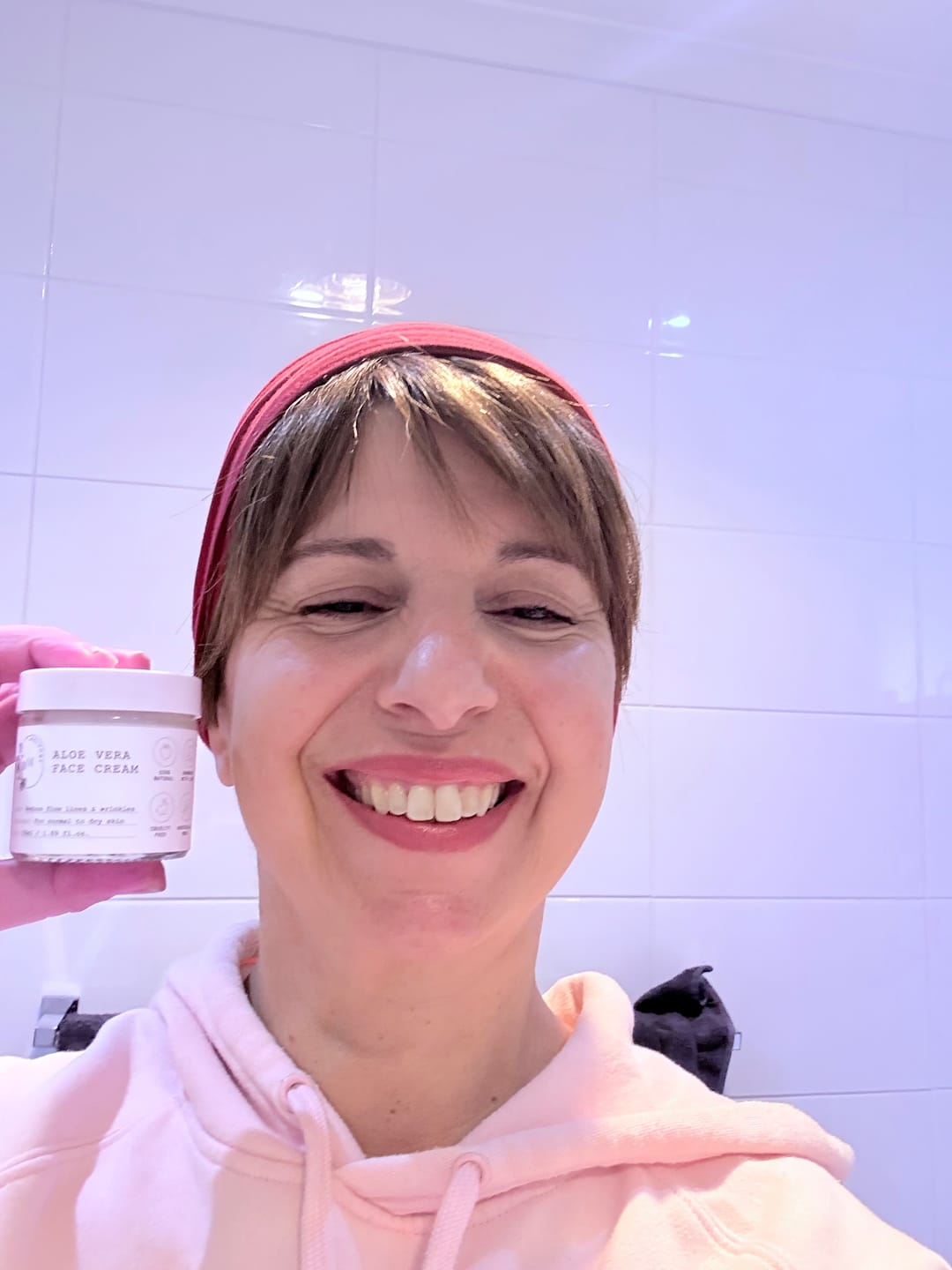 Customer photo review of Aloe Vera Face Cream