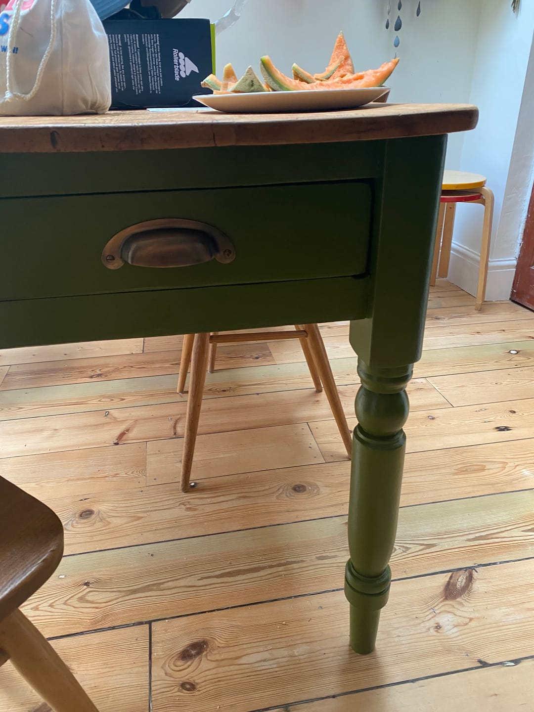 Customer photo review of Classic Aged Brass Cupboard Handles