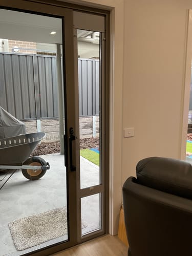 Customer photo review of Patio Pet Door Insert