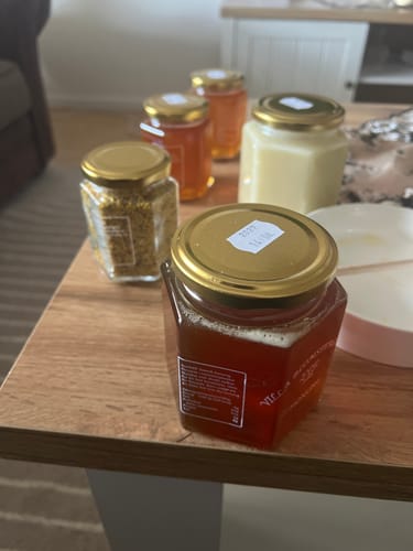 Customer photo review of Sommarens honungspaket – 5 burkar + honungspinne & fri frakt!