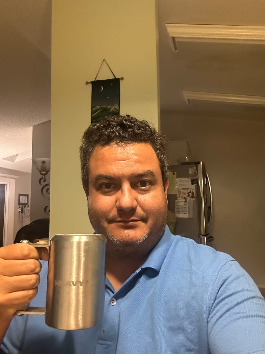 Customer photo review of 5lb HEAVY* Mug | Stainless Steel Weighted Mug