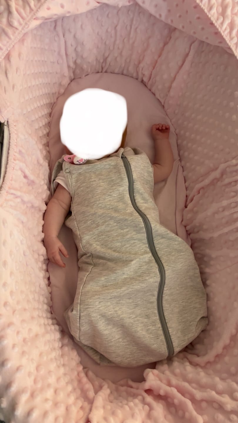Customer photo review of sleep swaddle bag | 0-3 Months | 1 Tog