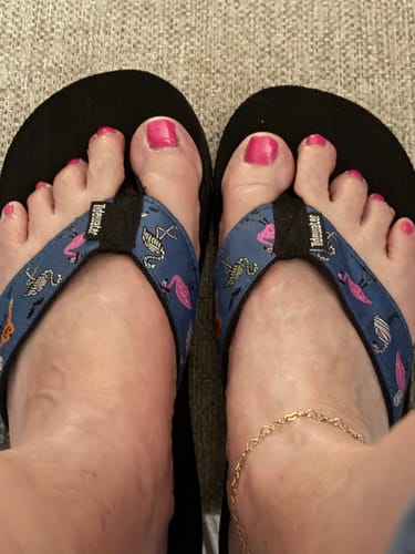 Customer photo review of BOO-tiful Halloween Flamingos