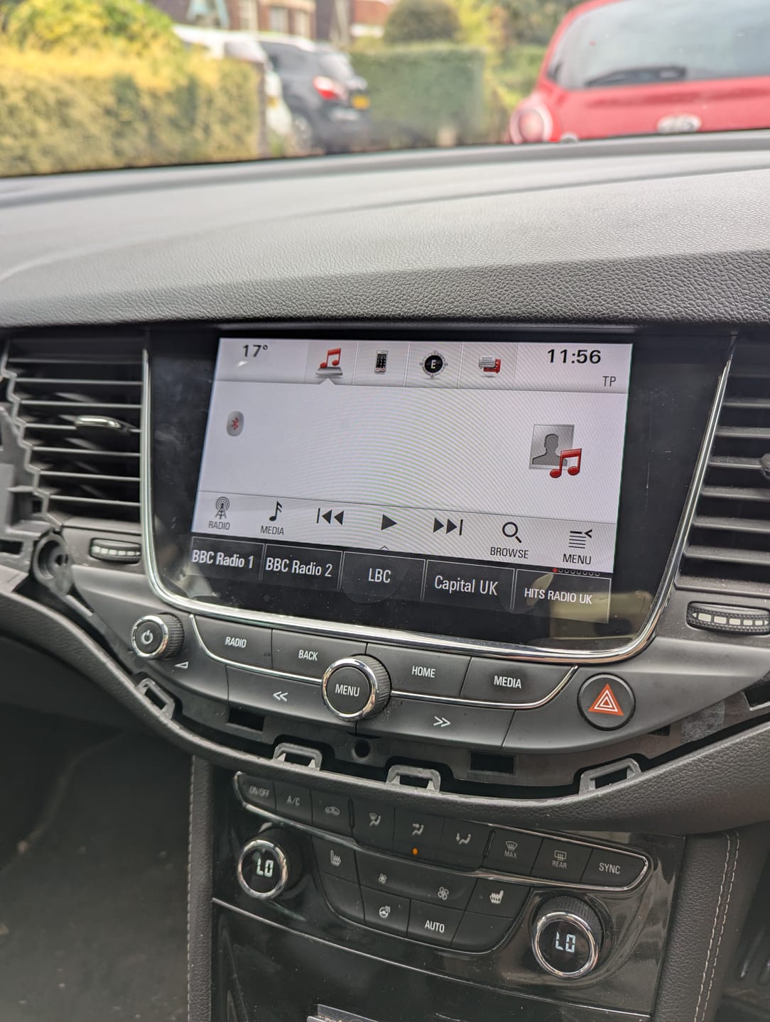 Customer photo review of Vauxhall Opel Astra 2016 to 2019 Replacement screen Navi 900