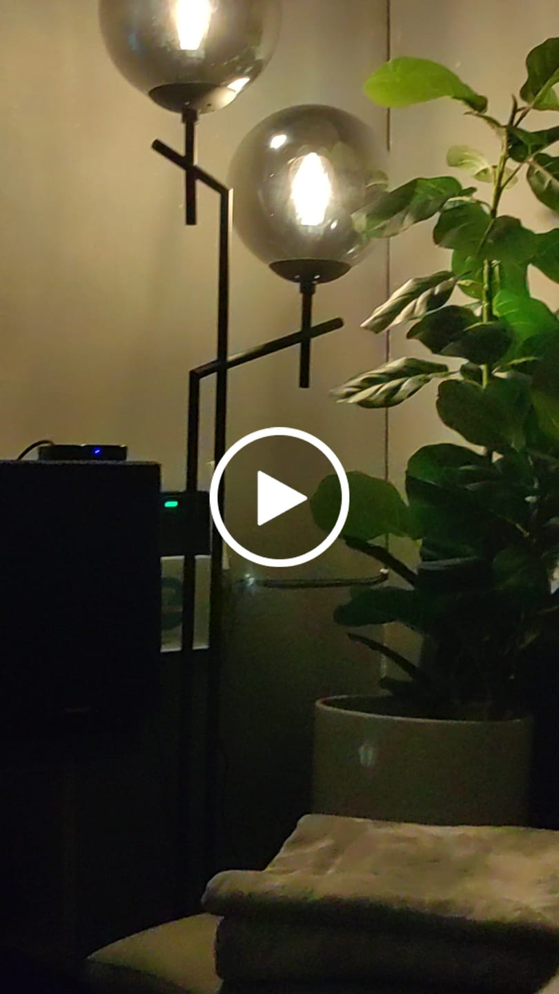 Customer video review of Deco Duo Floor Lamp Glass and Metal
