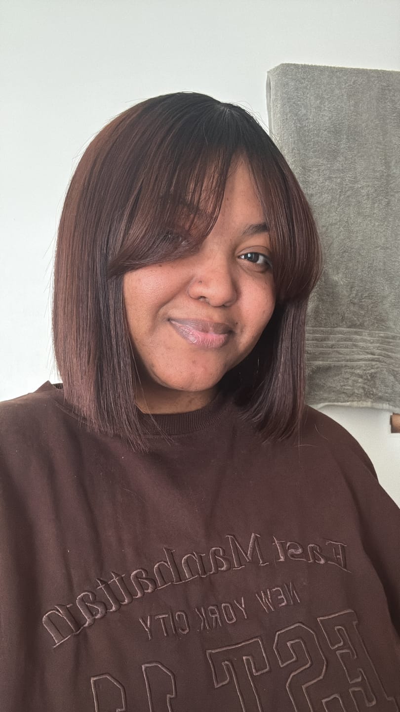 Customer photo review of Vietnamese super double drawn Fringe
