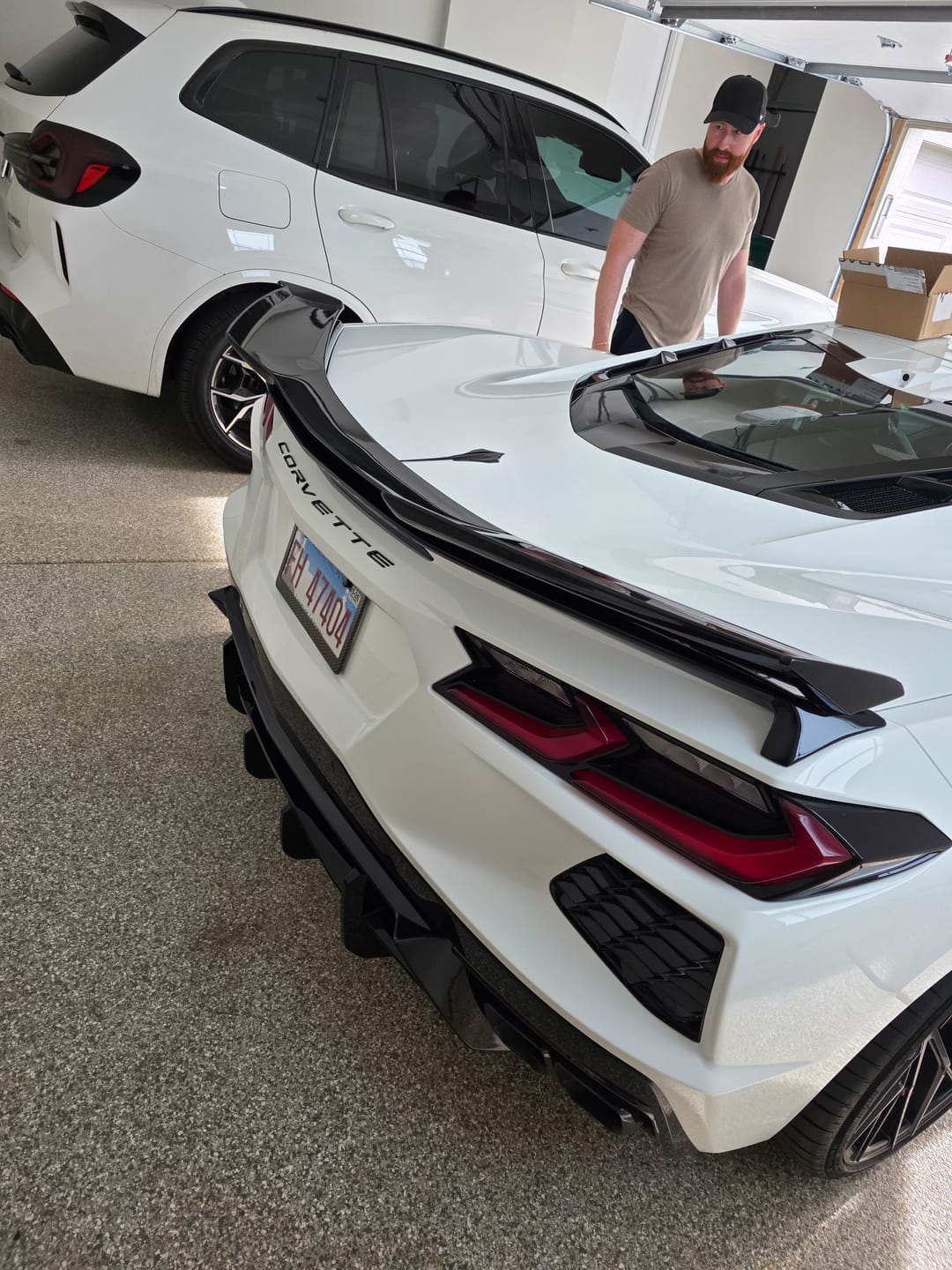 Customer photo review of Corvette C8 Rear Bumper Add-On Diffuser Lip