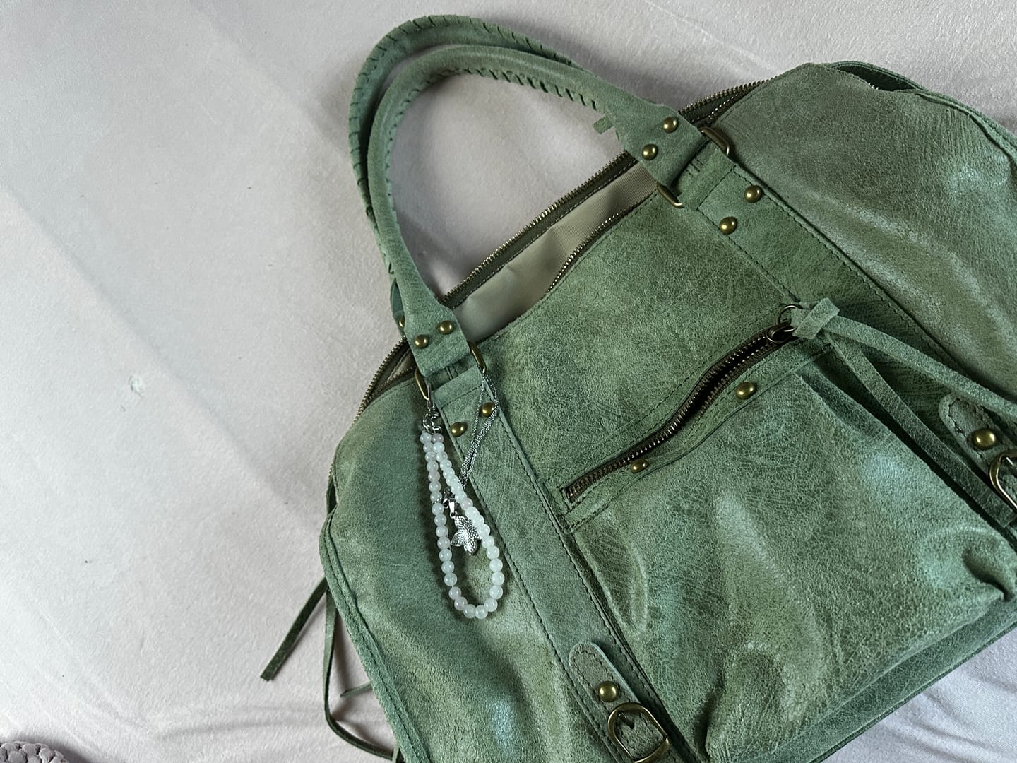 Customer photo review of It girl bag matcha