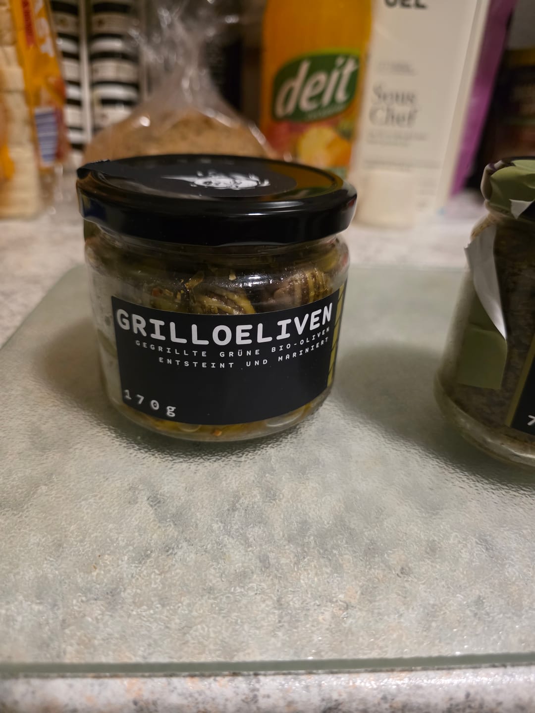 Customer photo review of GRILLOELIVEN 170 g - Gegrillte grüne Bio Oliven
