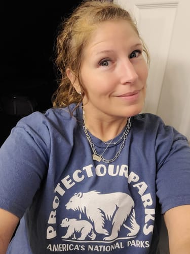 Customer photo review of Protect Our Parks Tee