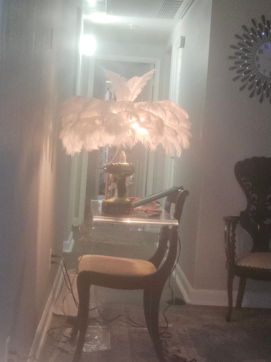Customer photo review of Small Ostrich Feather Plumes 7-10" (Pack Of 50)