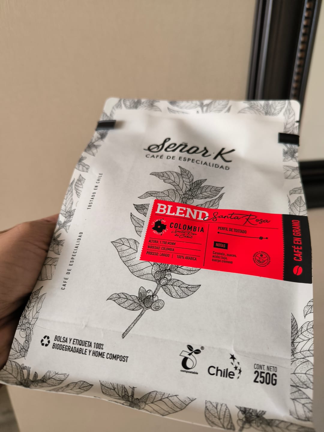 Customer photo review of Colombia | Blend Manizales Bolsa 250 gramos |GRANO ENTERO