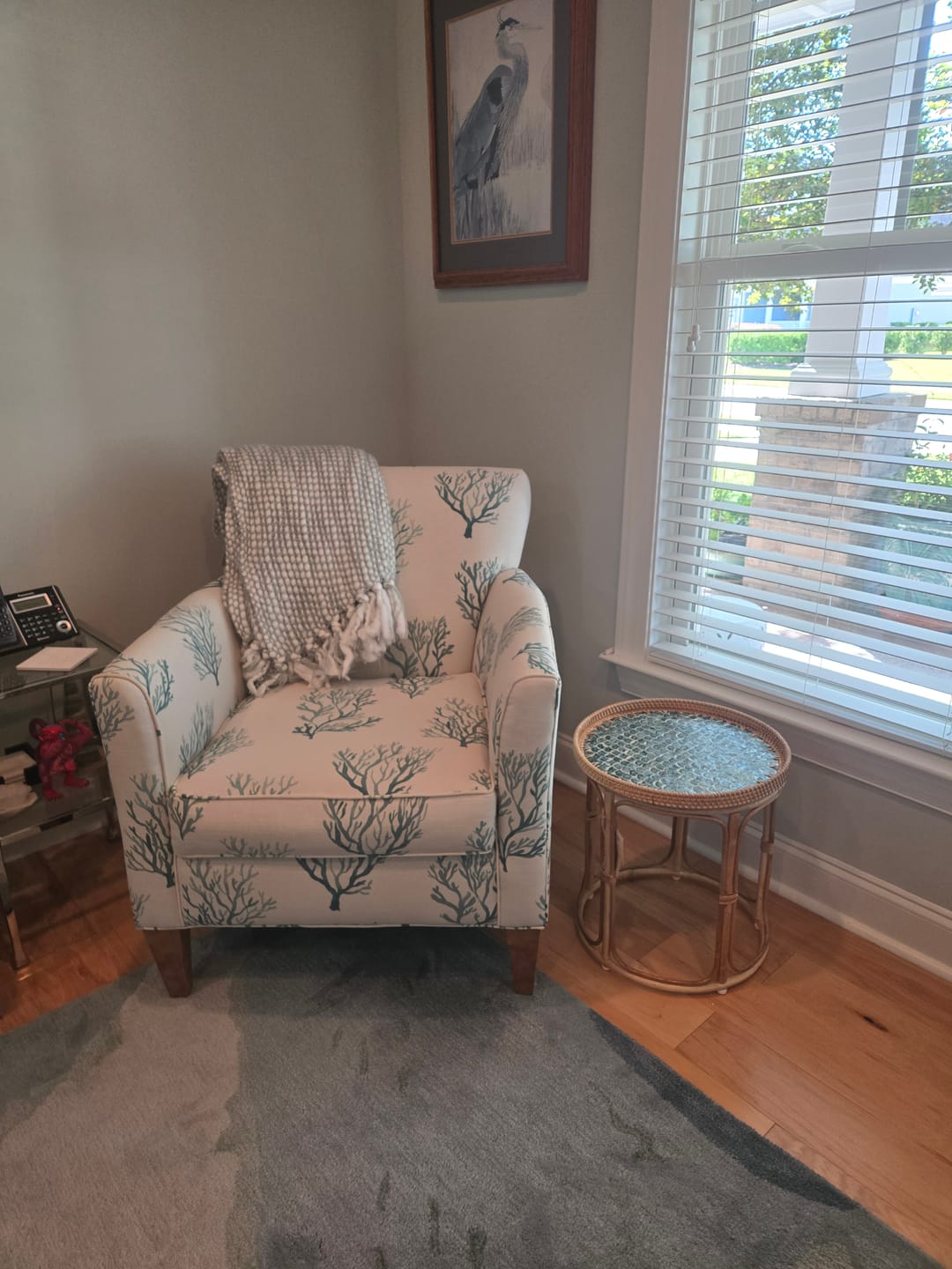 Customer photo review of Sirena Rattan Table