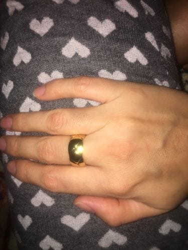 Customer photo review of CRUSH RING 10MM QUILTED