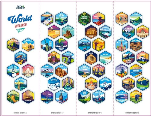 Customer photo review of Let's Wander™ World Explorer Water Bottle + Stickers