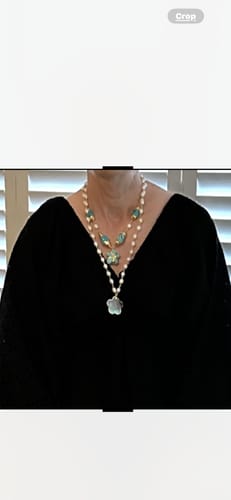 Customer photo review of Ocean Blossom Layers Necklace