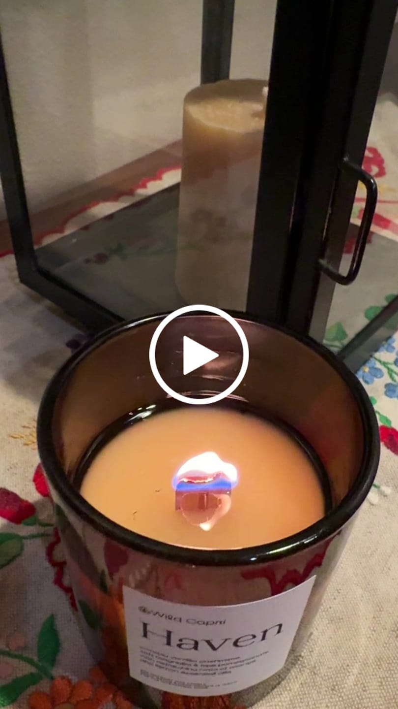 Customer video review of Haven Candle