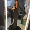 Customer photo review of Morticia Puddle Train Gown Dress