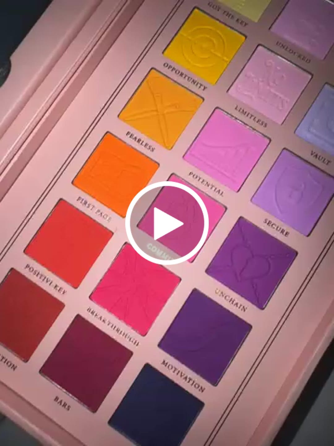 Customer video review of P. Louise Unlock Your Creativity Rainbow Eyeshadow Palette