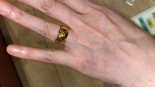 Customer photo review of CRUSH RING 10MM QUILTED