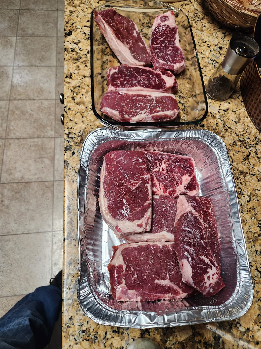 Customer photo review of Steak Grill Packs - NEW YORK STRIP