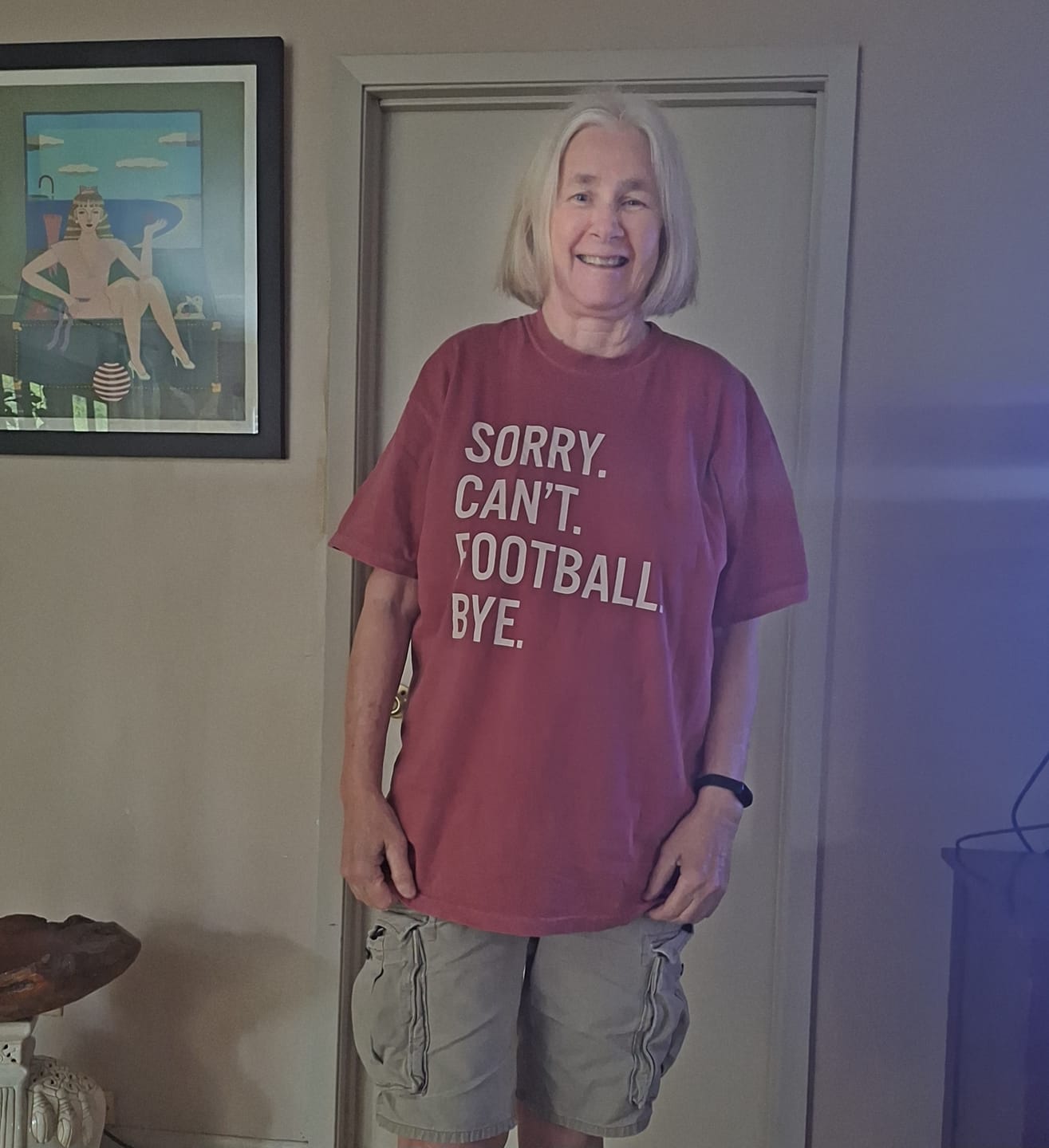 Customer photo review of Sorry Can't Football Bye