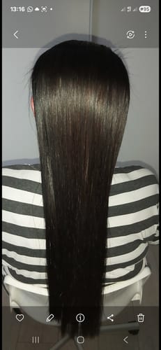 Customer photo review of Lissage Brésilien au Café Vert + Shampoing Clarifiant