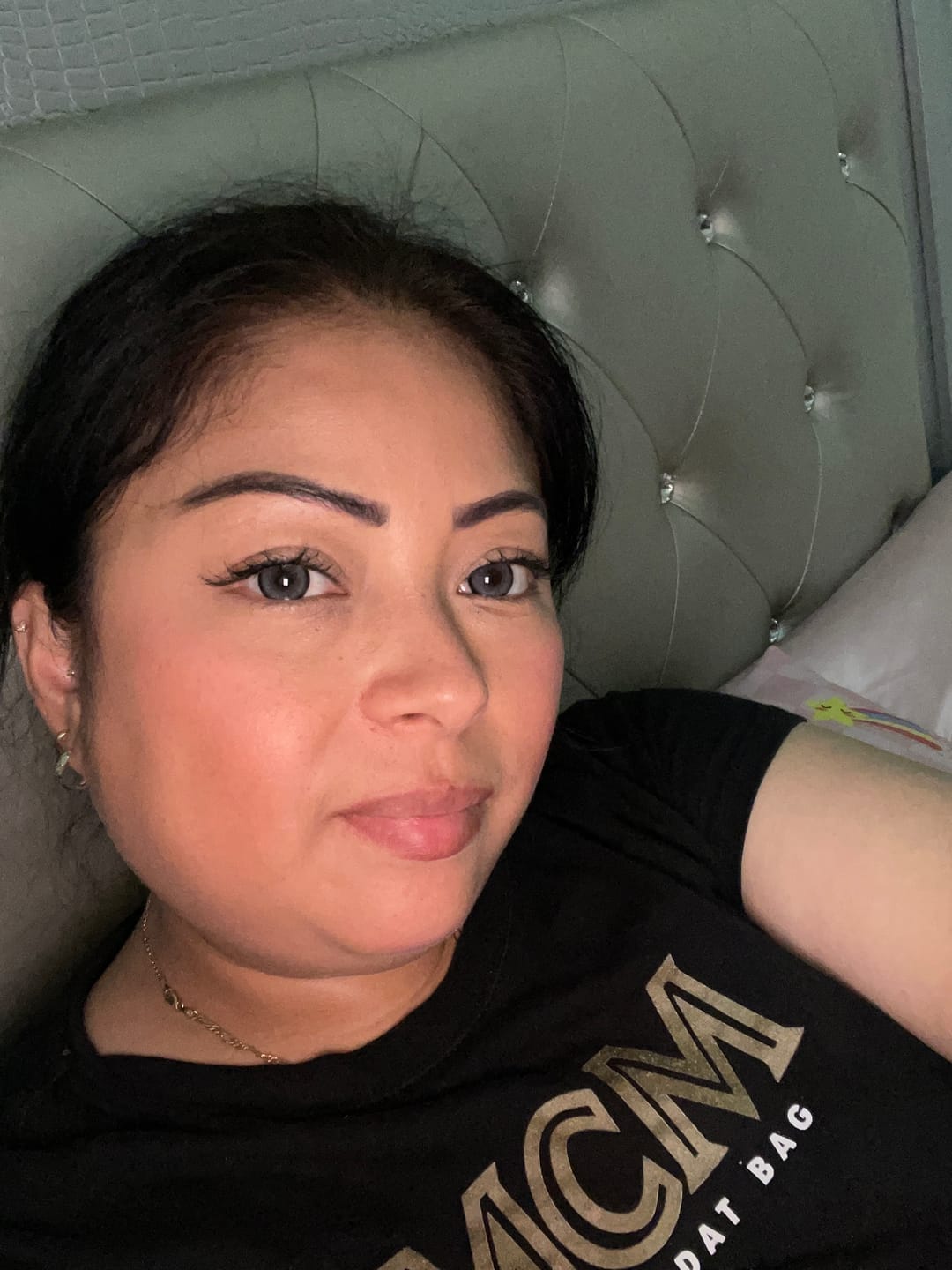 Customer photo review of Norko Gray Prescription Colored Contact Lenses