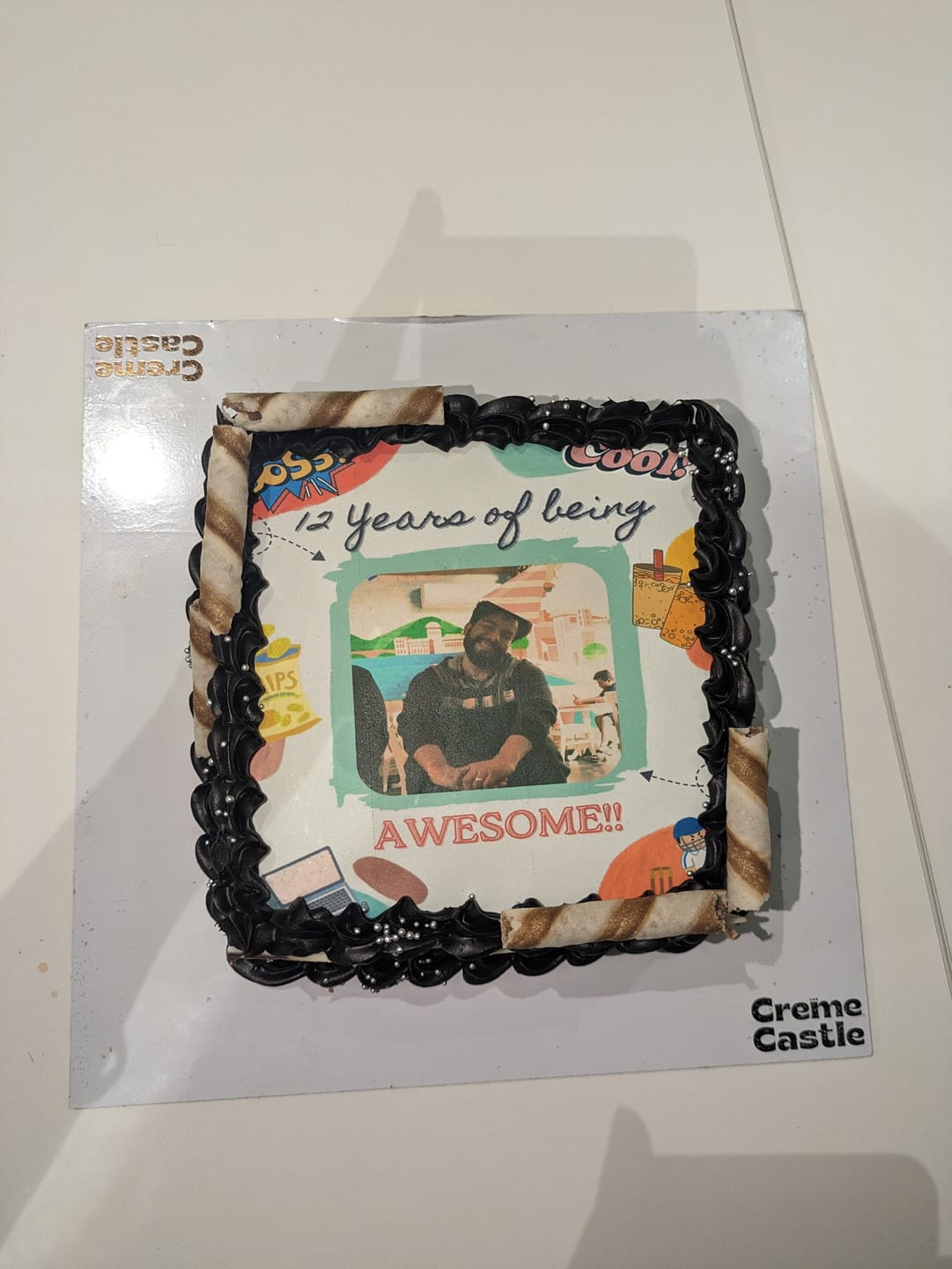 Customer photo review of Customized Photo Cake