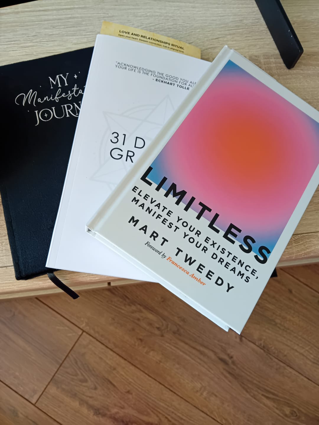 Customer photo review of LIMITLESS: Elevate your existence, manifest your dreams (Signed edition)